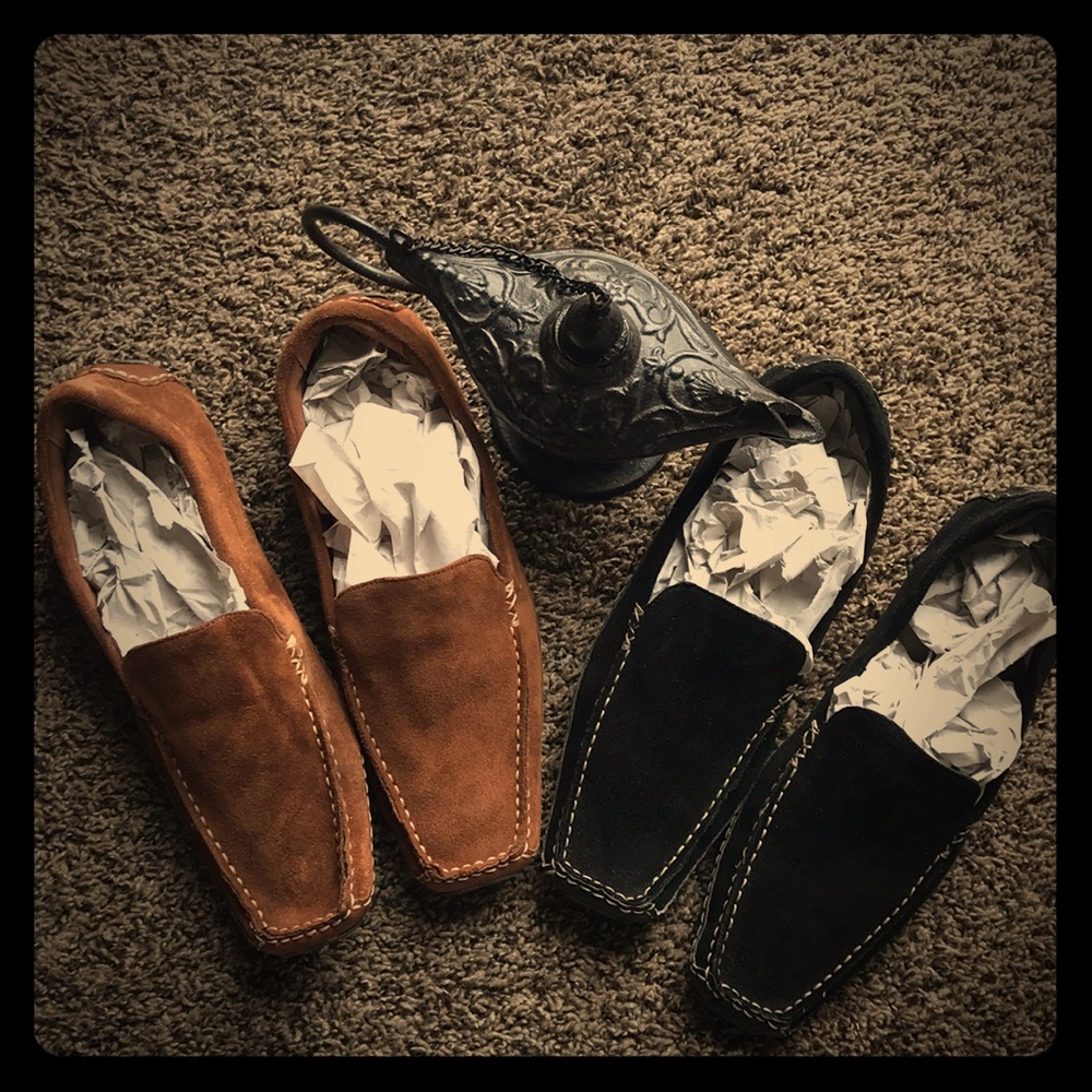 Stylish Suede & Leather Loafers 2 Pair